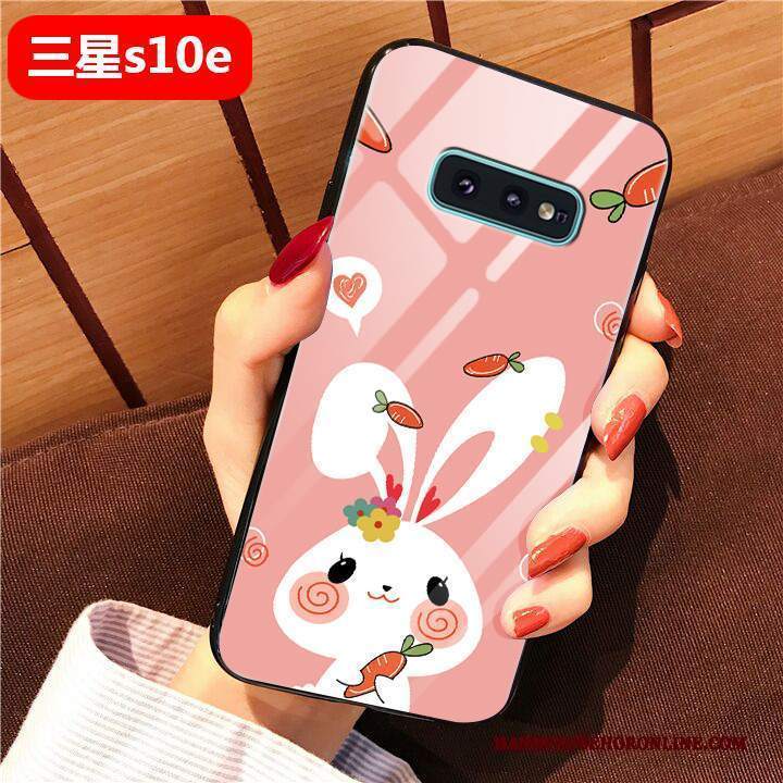 Custodia Samsung Galaxy S10e Silicone Difficile Arte, Cover Samsung Galaxy S10e Cartone Animato Telefono Giallo