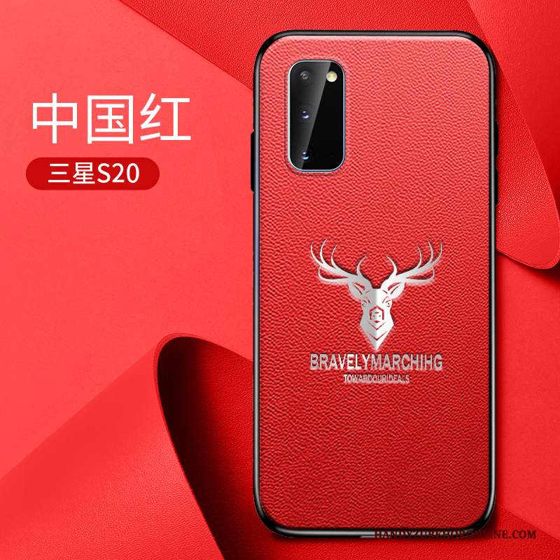 Custodia Samsung Galaxy S20 Pelle Anti-caduta Blu, Cover Samsung Galaxy S20 Protezione Tutto Incluso Net Red