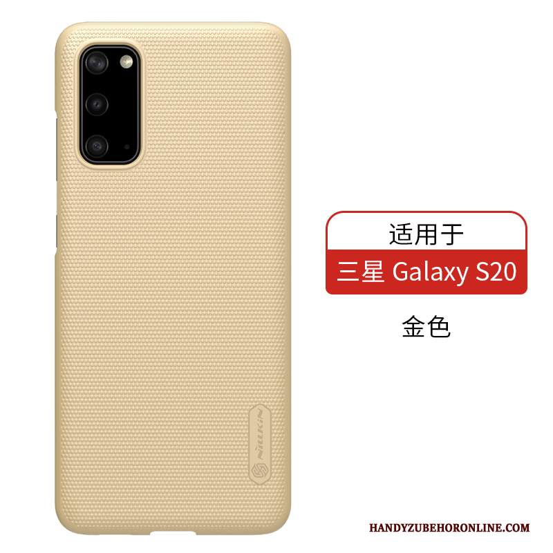 Custodia Samsung Galaxy S20 Protezione Anti-caduta Macchiati, Cover Samsung Galaxy S20 Oro Sottili