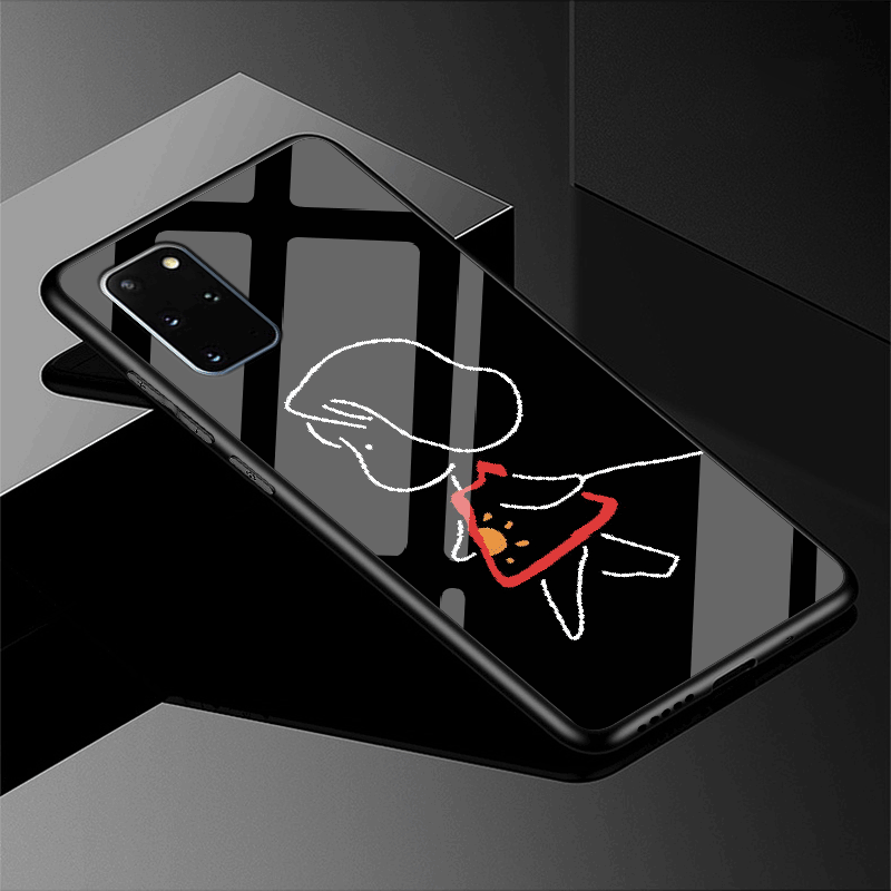 Custodia Samsung Galaxy S20+ Protezione Rosso Modello, Cover Samsung Galaxy S20+ Vetro Morbido