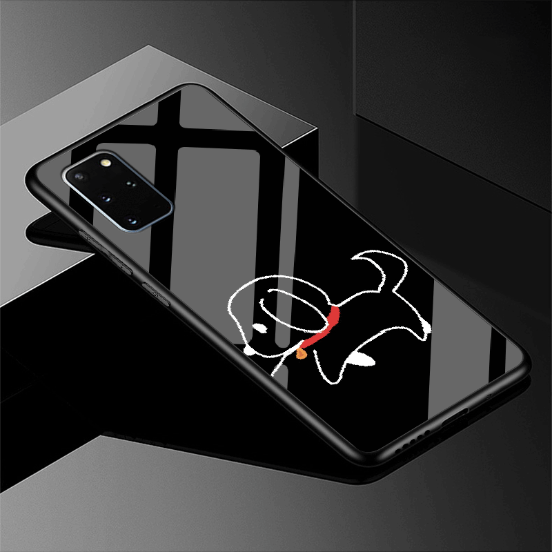 Custodia Samsung Galaxy S20+ Protezione Rosso Modello, Cover Samsung Galaxy S20+ Vetro Morbido