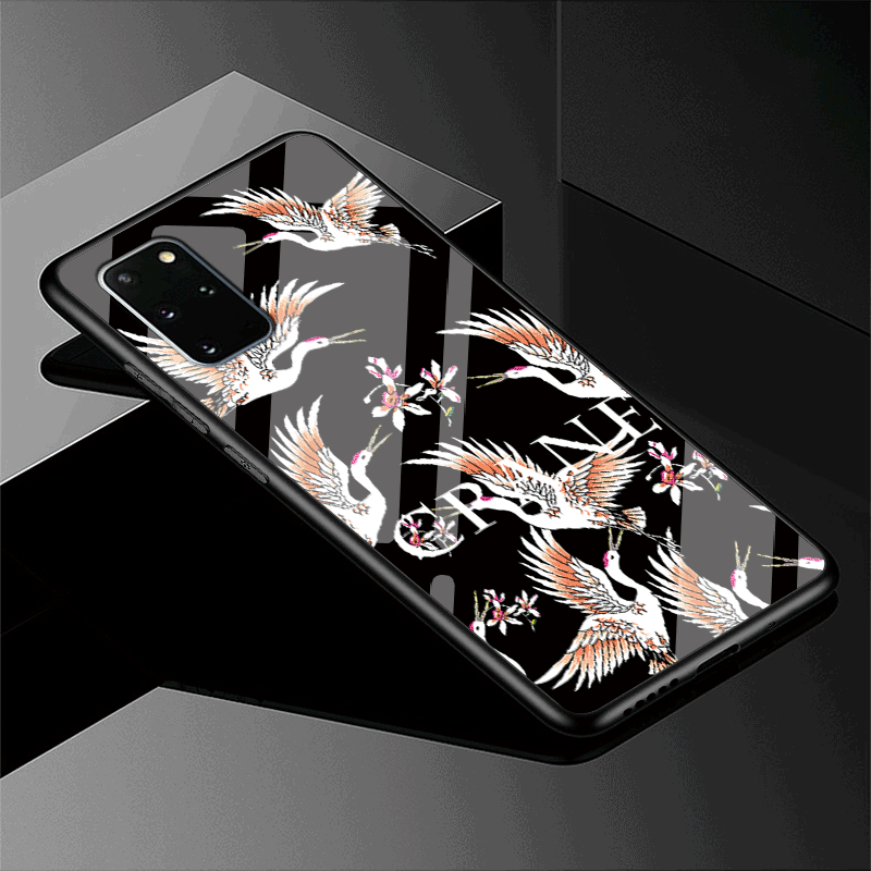 Custodia Samsung Galaxy S20+ Protezione Rosso Modello, Cover Samsung Galaxy S20+ Vetro Morbido