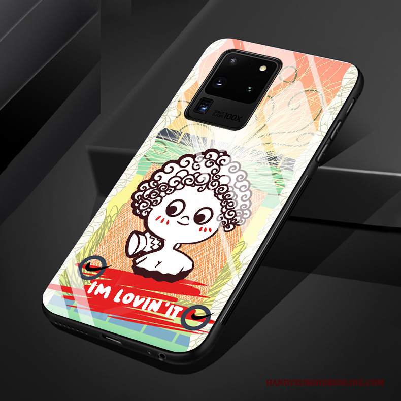 Custodia Samsung Galaxy S20 Ultra Colore Morbido Vento, Cover Samsung Galaxy S20 Ultra Silicone Vetro Di Personalità