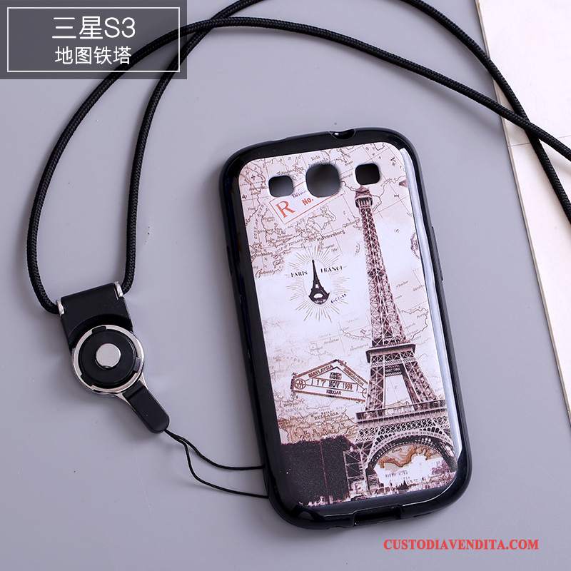 Custodia Samsung Galaxy S3 Colore Ornamenti Appesitelefono, Cover Samsung Galaxy S3 Silicone