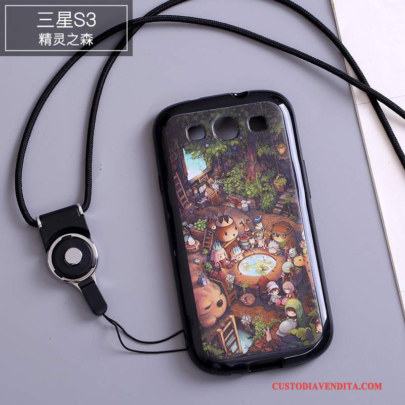 Custodia Samsung Galaxy S3 Colore Ornamenti Appesitelefono, Cover Samsung Galaxy S3 Silicone