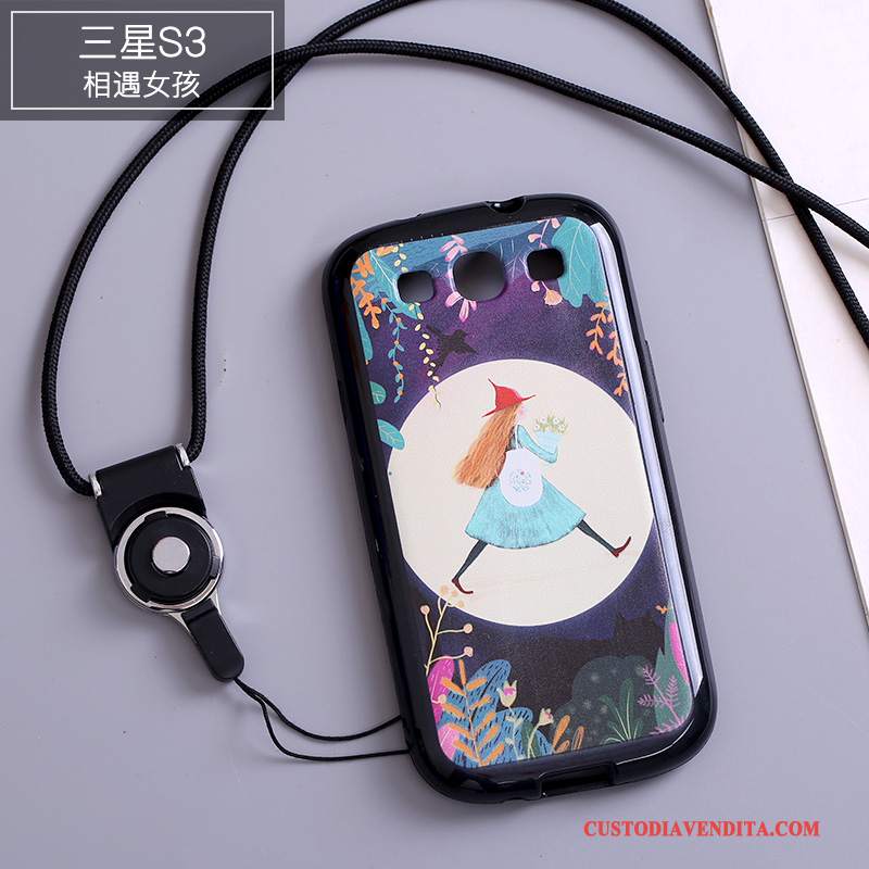 Custodia Samsung Galaxy S3 Colore Ornamenti Appesitelefono, Cover Samsung Galaxy S3 Silicone