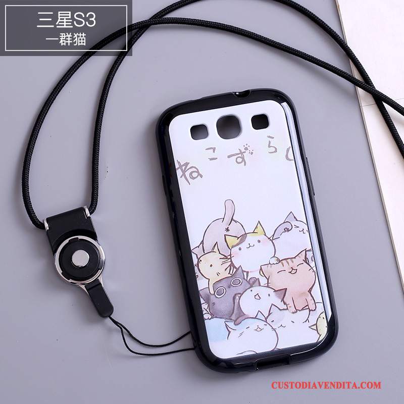 Custodia Samsung Galaxy S3 Colore Ornamenti Appesitelefono, Cover Samsung Galaxy S3 Silicone