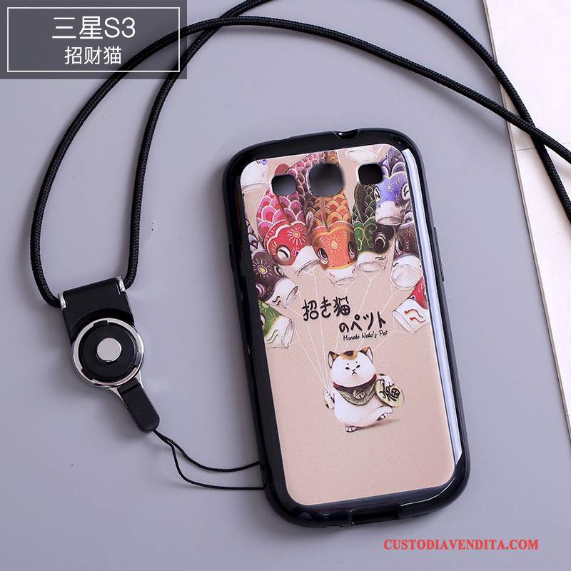 Custodia Samsung Galaxy S3 Colore Ornamenti Appesitelefono, Cover Samsung Galaxy S3 Silicone