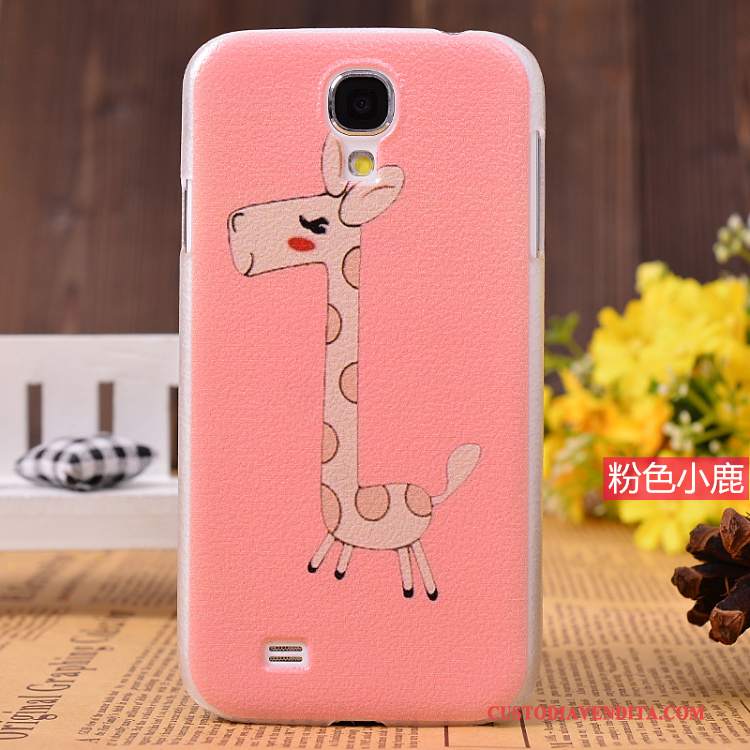 Custodia Samsung Galaxy S4 Colore Nuovo Modello, Cover Samsung Galaxy S4 Pelle Rosatelefono