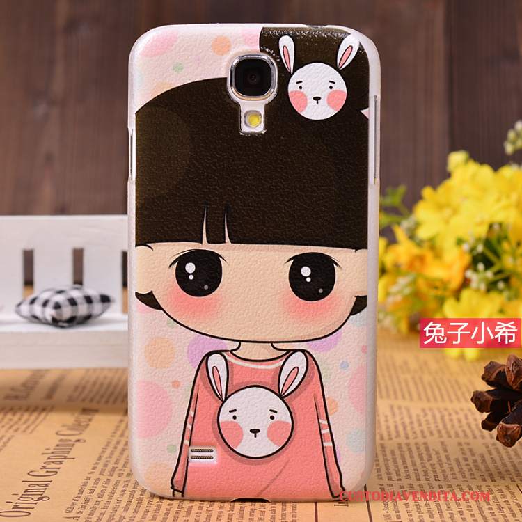 Custodia Samsung Galaxy S4 Colore Nuovo Modello, Cover Samsung Galaxy S4 Pelle Rosatelefono