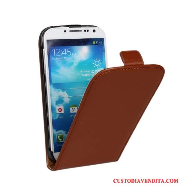 Custodia Samsung Galaxy S4 Pelle Telefono Blu Chiaro, Cover Samsung Galaxy S4 Protezione
