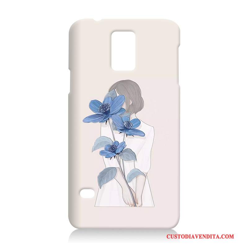 Custodia Samsung Galaxy S5 Protezione Telefono Blu, Cover Samsung Galaxy S5 Goffratura Morbido Difficile