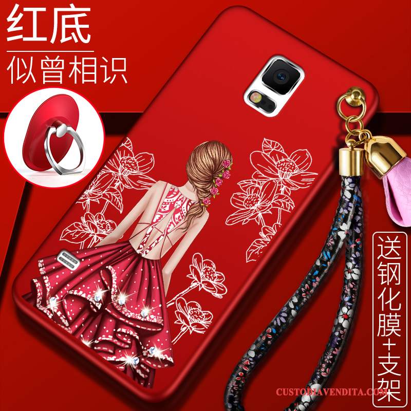Custodia Samsung Galaxy S5 Protezione Tutto Incluso Anti-caduta, Cover Samsung Galaxy S5 Creativo Rosso Tendenza