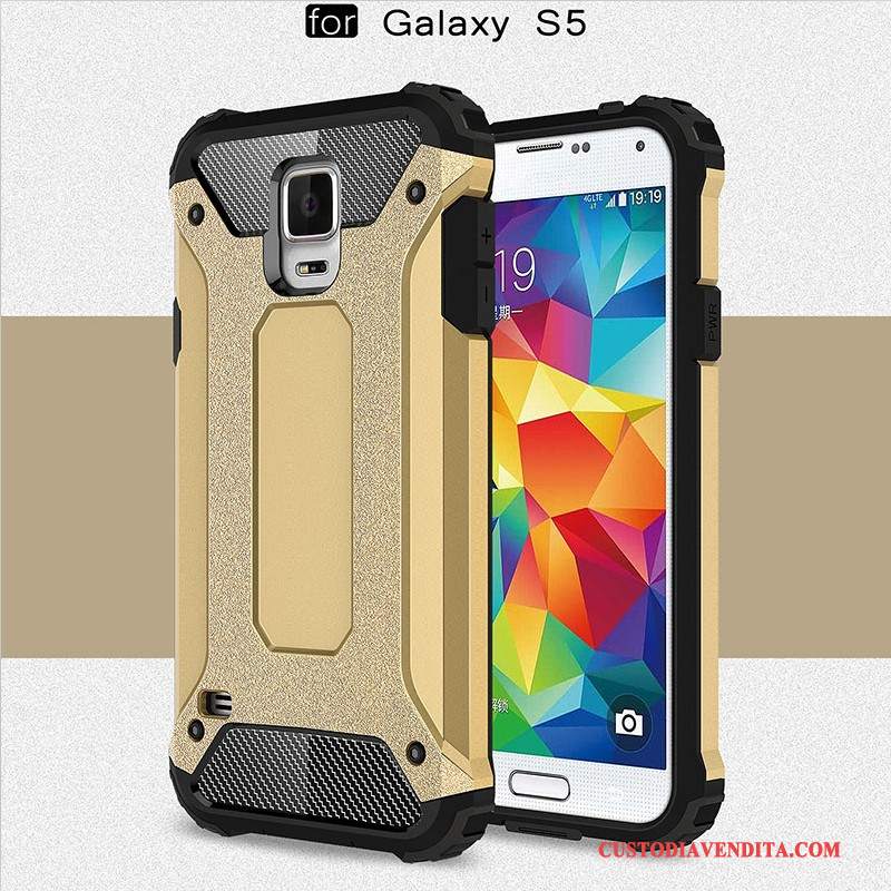 Custodia Samsung Galaxy S5 Silicone Coperchio Posterioretelefono, Cover Samsung Galaxy S5 Protezione Anti-caduta Tutto Incluso