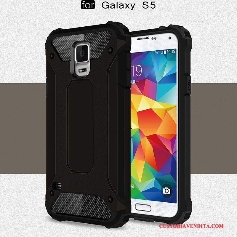 Custodia Samsung Galaxy S5 Silicone Coperchio Posterioretelefono, Cover Samsung Galaxy S5 Protezione Anti-caduta Tutto Incluso