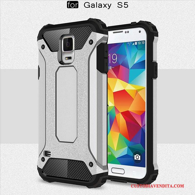 Custodia Samsung Galaxy S5 Silicone Coperchio Posterioretelefono, Cover Samsung Galaxy S5 Protezione Anti-caduta Tutto Incluso