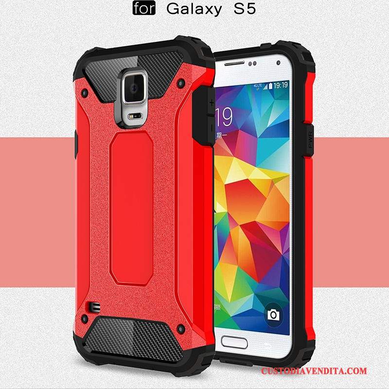 Custodia Samsung Galaxy S5 Silicone Coperchio Posterioretelefono, Cover Samsung Galaxy S5 Protezione Anti-caduta Tutto Incluso