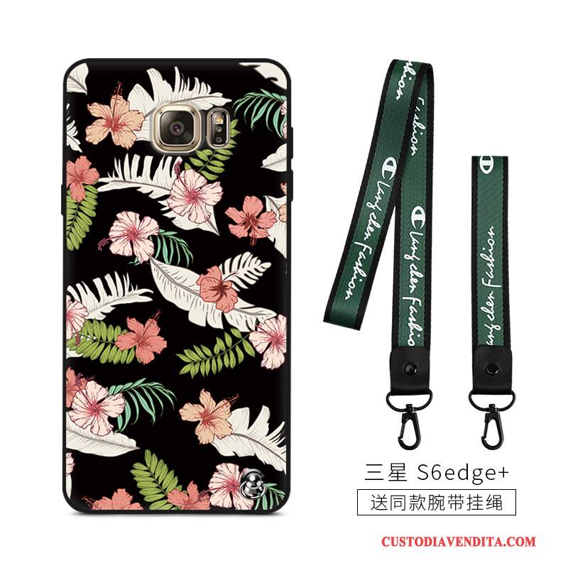 Custodia Samsung Galaxy S6 Edge + Silicone Hemming Morbido, Cover Samsung Galaxy S6 Edge + Uccellotelefono