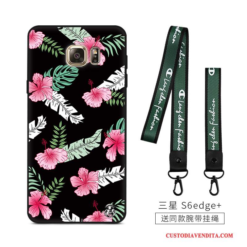 Custodia Samsung Galaxy S6 Edge + Silicone Hemming Morbido, Cover Samsung Galaxy S6 Edge + Uccellotelefono