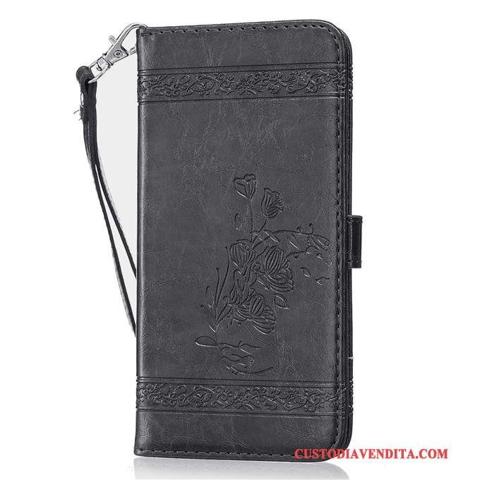 Custodia Samsung Galaxy S6 Folio Telefono Rosso, Cover Samsung Galaxy S6 Pelle Tutto Incluso
