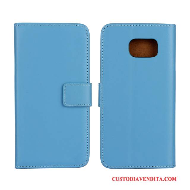 Custodia Samsung Galaxy S6 Pelle Verdetelefono, Cover Samsung Galaxy S6