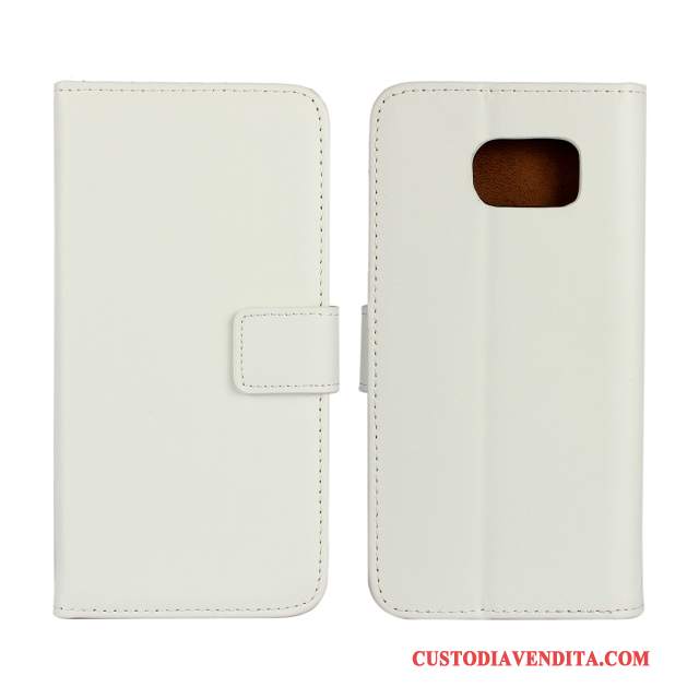 Custodia Samsung Galaxy S6 Pelle Verdetelefono, Cover Samsung Galaxy S6