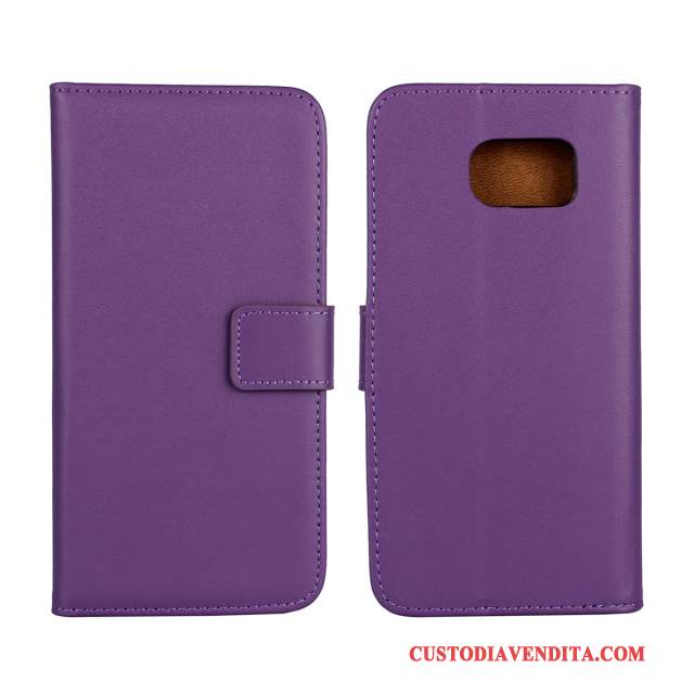 Custodia Samsung Galaxy S6 Pelle Verdetelefono, Cover Samsung Galaxy S6
