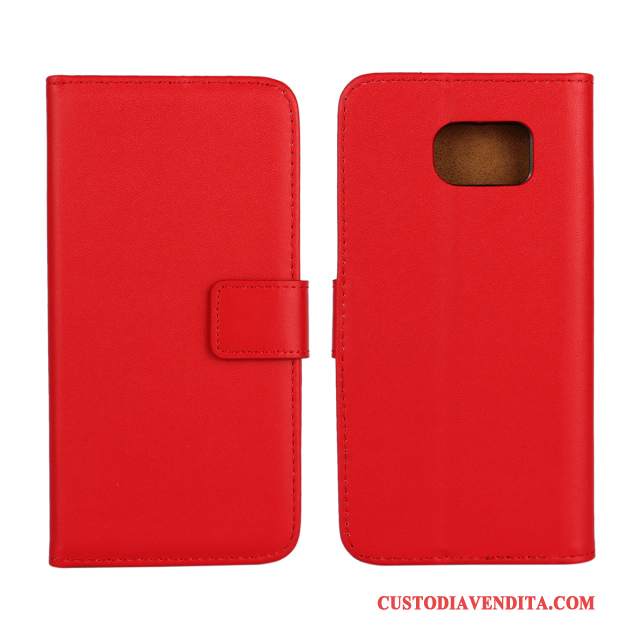 Custodia Samsung Galaxy S6 Pelle Verdetelefono, Cover Samsung Galaxy S6