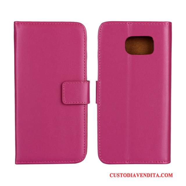 Custodia Samsung Galaxy S6 Pelle Verdetelefono, Cover Samsung Galaxy S6