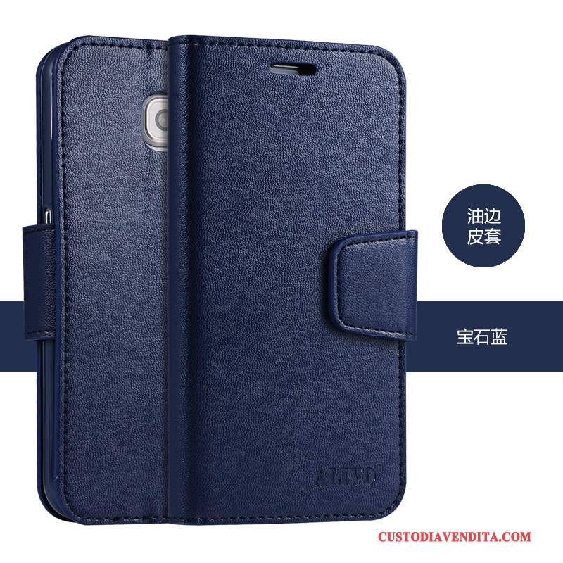Custodia Samsung Galaxy S6 Protezione Morbido Verde, Cover Samsung Galaxy S6 Pelle