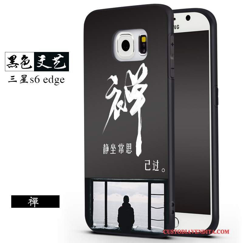 Custodia Samsung Galaxy S6 Silicone Telefono Grigio, Cover Samsung Galaxy S6 Creativo Di Personalità Anti-caduta
