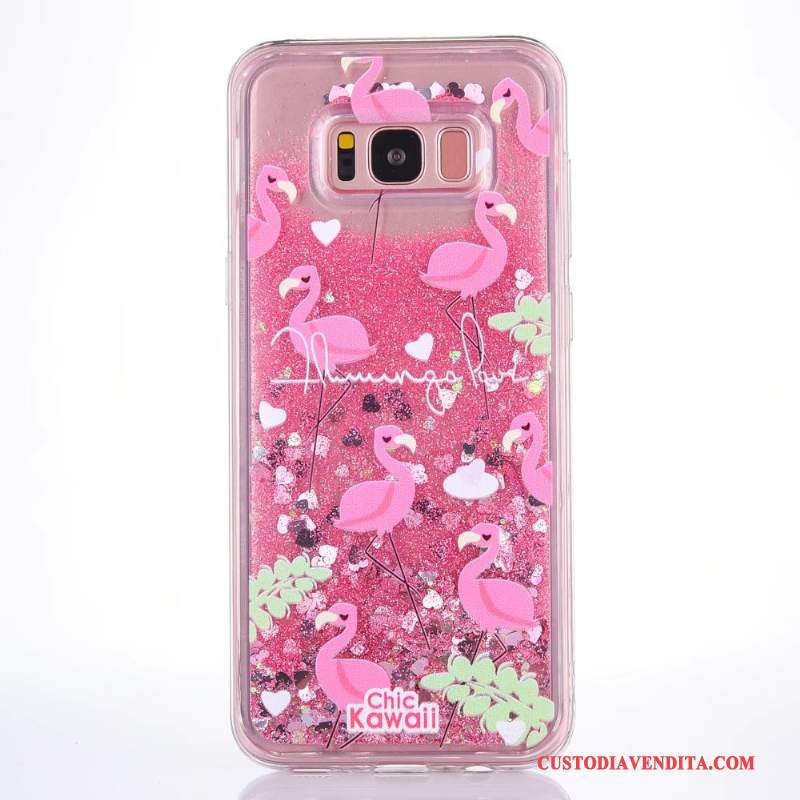 Custodia Samsung Galaxy S7 Edge Cartone Animato Morbido Tendenza, Cover Samsung Galaxy S7 Edge Protezione Liquido Rosa