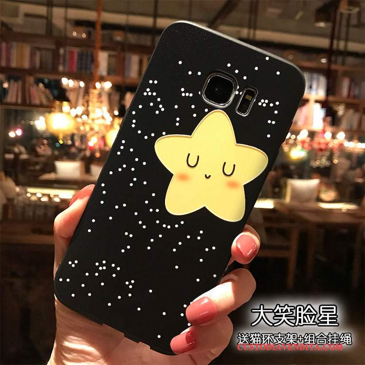 Custodia Samsung Galaxy S7 Edge Cartone Animato Ornamenti Appesi Bello, Cover Samsung Galaxy S7 Edge Creativo Tutto Incluso Morbido