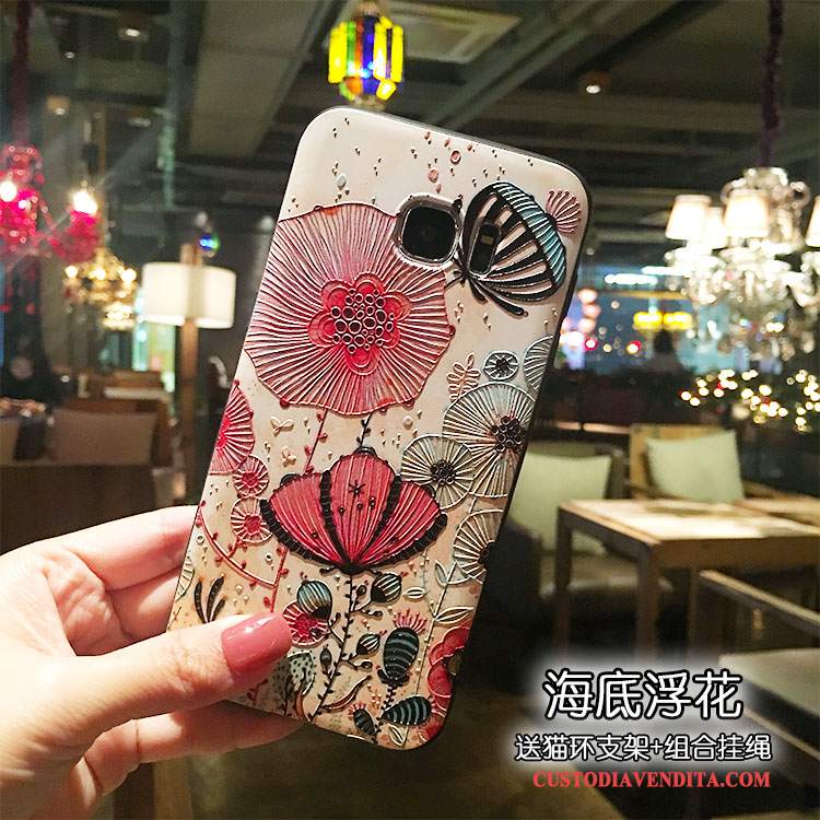 Custodia Samsung Galaxy S7 Edge Colore Tutto Incluso Supporto, Cover Samsung Galaxy S7 Edge Protezione Ornamenti Appesi Ring
