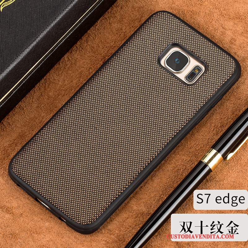 Custodia Samsung Galaxy S7 Edge Pelle Elegantetelefono, Cover Samsung Galaxy S7 Edge Silicone Sottili Tutto Incluso