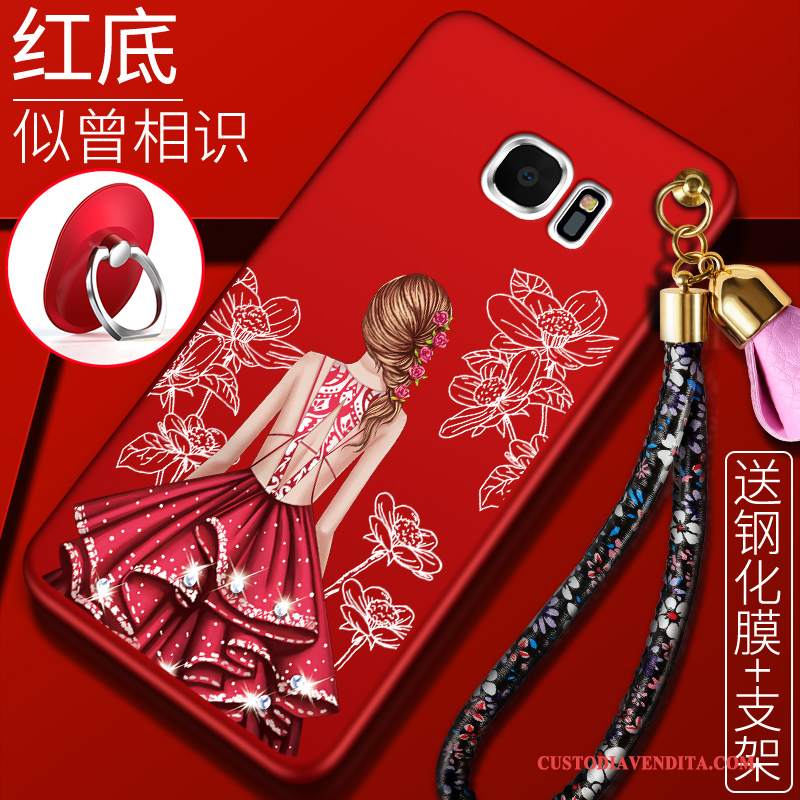 Custodia Samsung Galaxy S7 Edge Silicone Anti-caduta Morbido, Cover Samsung Galaxy S7 Edge Bellotelefono