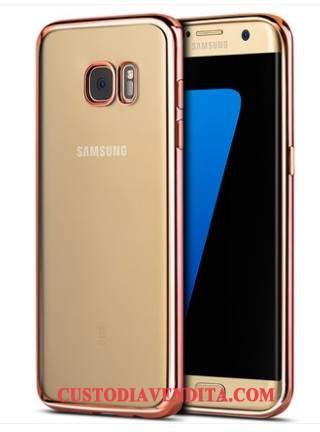 Custodia Samsung Galaxy S7 Edge Silicone Argentotelefono, Cover Samsung Galaxy S7 Edge Protezione Anti-caduta Tutto Incluso