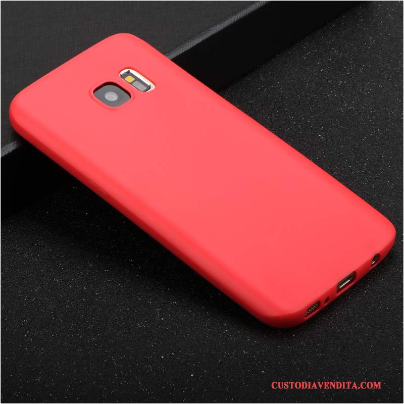 Custodia Samsung Galaxy S7 Edge Silicone Rosa Anti-caduta, Cover Samsung Galaxy S7 Edge Protezione Di Personalità Morbido