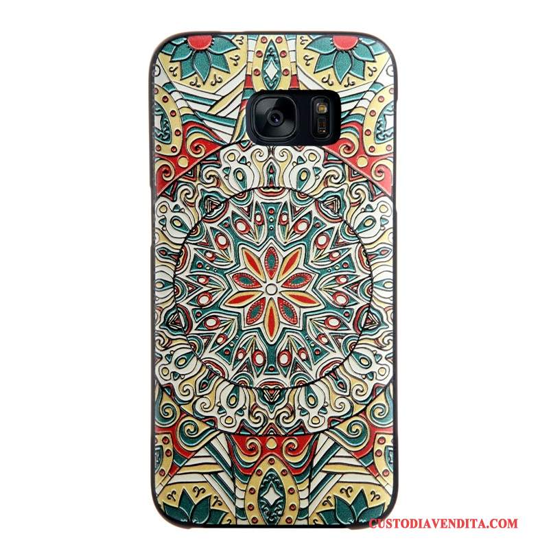 Custodia Samsung Galaxy S7 Goffratura Morbido Tendenza, Cover Samsung Galaxy S7 Colore Telefono