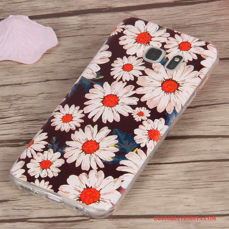 Custodia Samsung Galaxy S7 Protezione Morbido Anti-caduta, Cover Samsung Galaxy S7 Cartone Animato Telefono Porpora