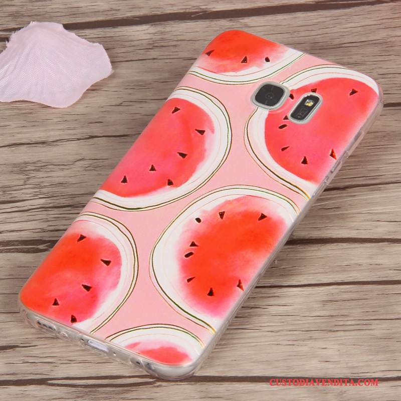 Custodia Samsung Galaxy S7 Protezione Morbido Anti-caduta, Cover Samsung Galaxy S7 Cartone Animato Telefono Porpora