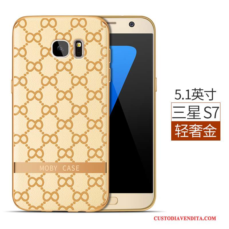 Custodia Samsung Galaxy S7 Silicone Affari Anti-caduta, Cover Samsung Galaxy S7 Protezione Leggere Rosa