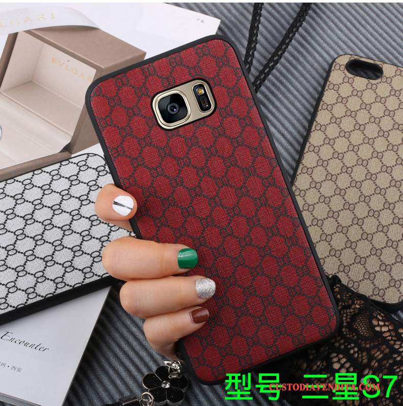 Custodia Samsung Galaxy S7 Silicone Morbido Grande, Cover Samsung Galaxy S7 Protezione Telefono Tendenza