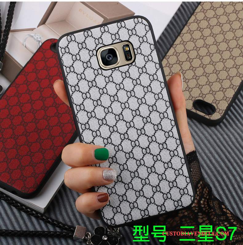 Custodia Samsung Galaxy S7 Silicone Morbido Grande, Cover Samsung Galaxy S7 Protezione Telefono Tendenza