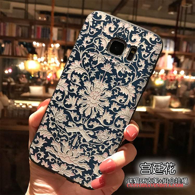 Custodia Samsung Galaxy S7 Silicone Ornamenti Appesitelefono, Cover Samsung Galaxy S7 Vento Tutto Incluso