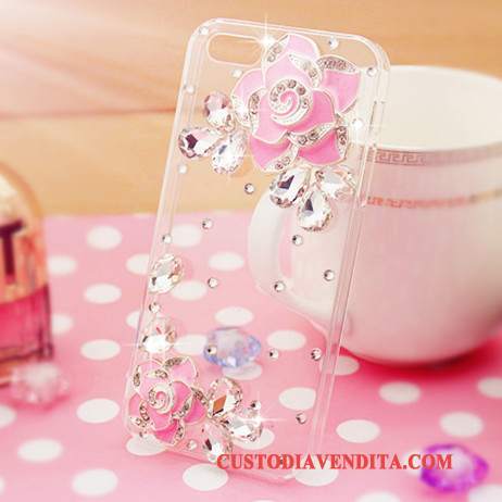 Custodia Samsung Galaxy S7 Strass Tutto Incluso Tendenza, Cover Samsung Galaxy S7 Protezione Rosatelefono