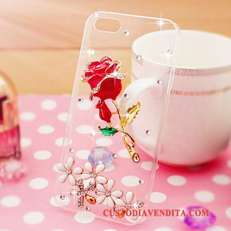 Custodia Samsung Galaxy S7 Strass Tutto Incluso Tendenza, Cover Samsung Galaxy S7 Protezione Rosatelefono