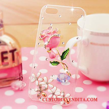 Custodia Samsung Galaxy S7 Strass Tutto Incluso Tendenza, Cover Samsung Galaxy S7 Protezione Rosatelefono