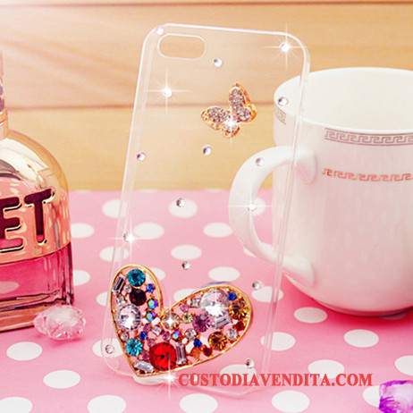 Custodia Samsung Galaxy S7 Strass Tutto Incluso Tendenza, Cover Samsung Galaxy S7 Protezione Rosatelefono