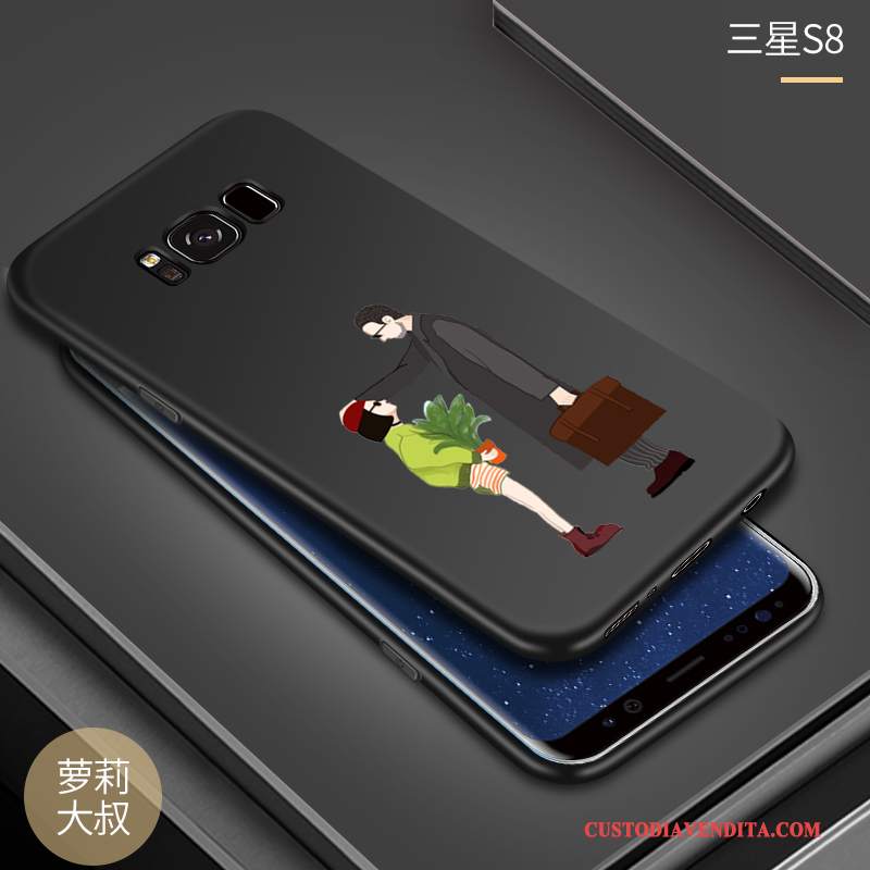 Custodia Samsung Galaxy S8 Creativo Anti-cadutatelefono, Cover Samsung Galaxy S8 Silicone Morbido Rosso
